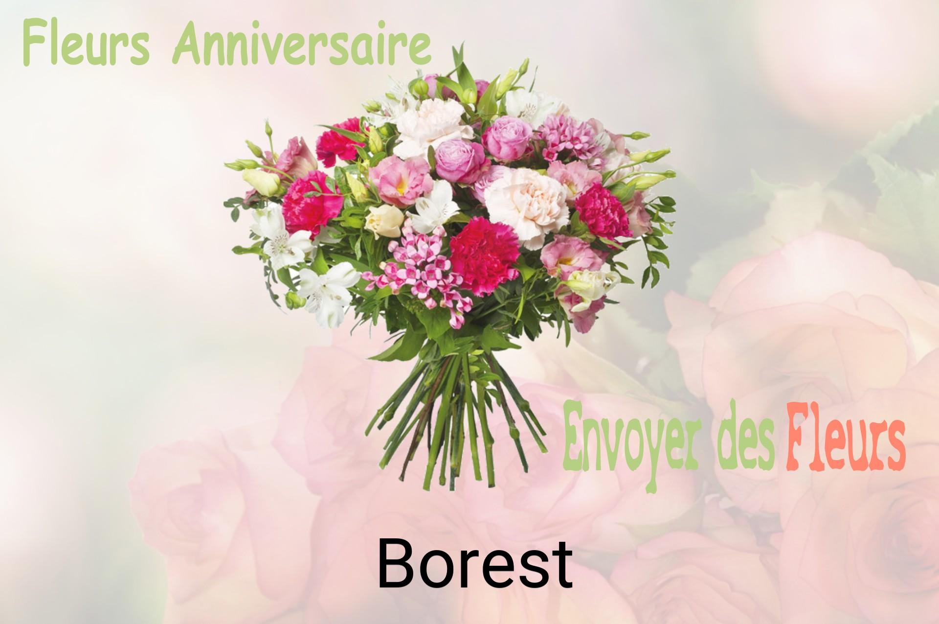 Bouquet de fleurs d’anniversaire livré à Borest